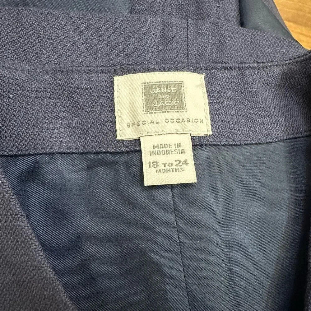 Janie and Jack Special Occasion linen blend vest
